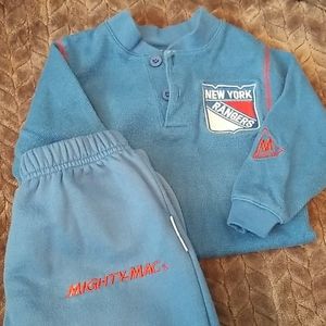 NEW YORK RANGERS 18 Mo 2 piece sweatsuit